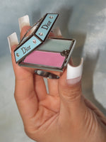 vintage Dior Princess Ring blue crystal charm - Image 3