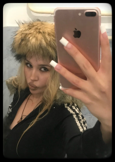 custom vintage faux fur hat: Slavic Era