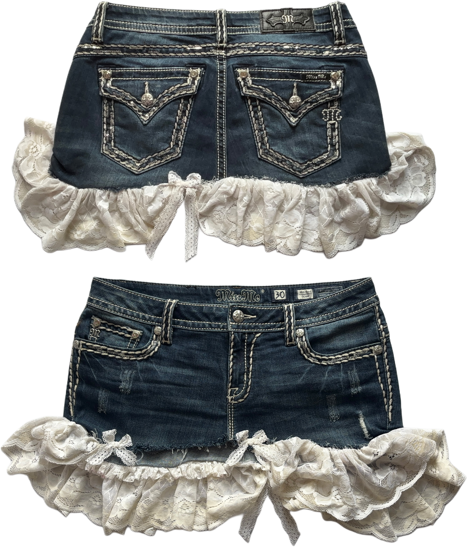 skirt <3 reworked vintage Miss Me