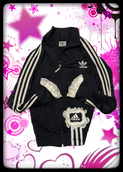 custom vintage Pure Maiden: adidas zip