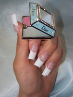 vintage Dior Princess Ring blue crystal charm - Image 1