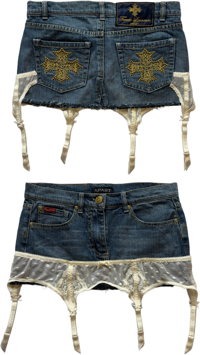 crown mini-skirt vintage+custom