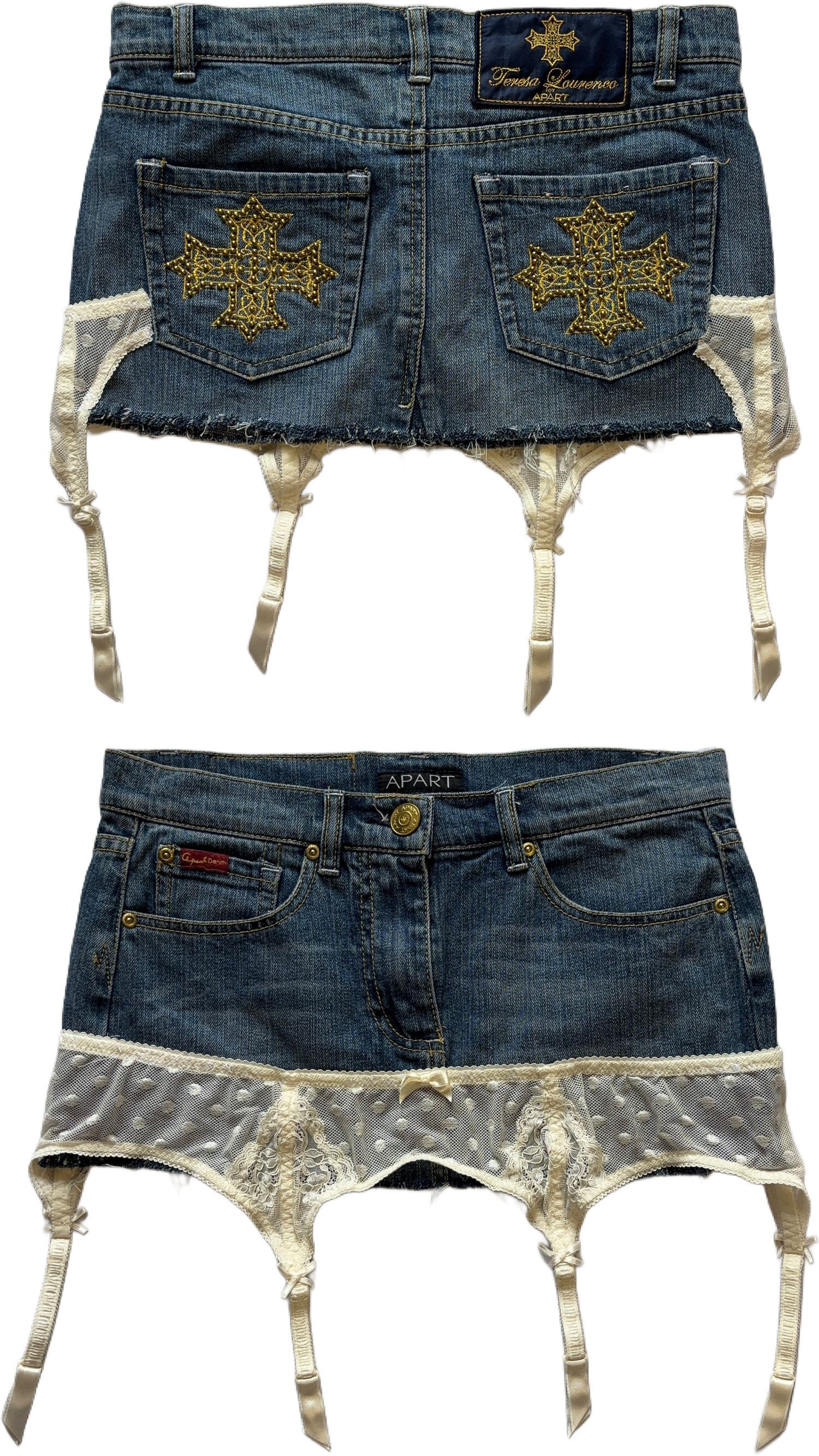 crown mini-skirt vintage+custom