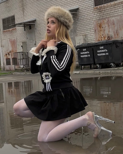 adidas zip Pure Maiden custom vintage