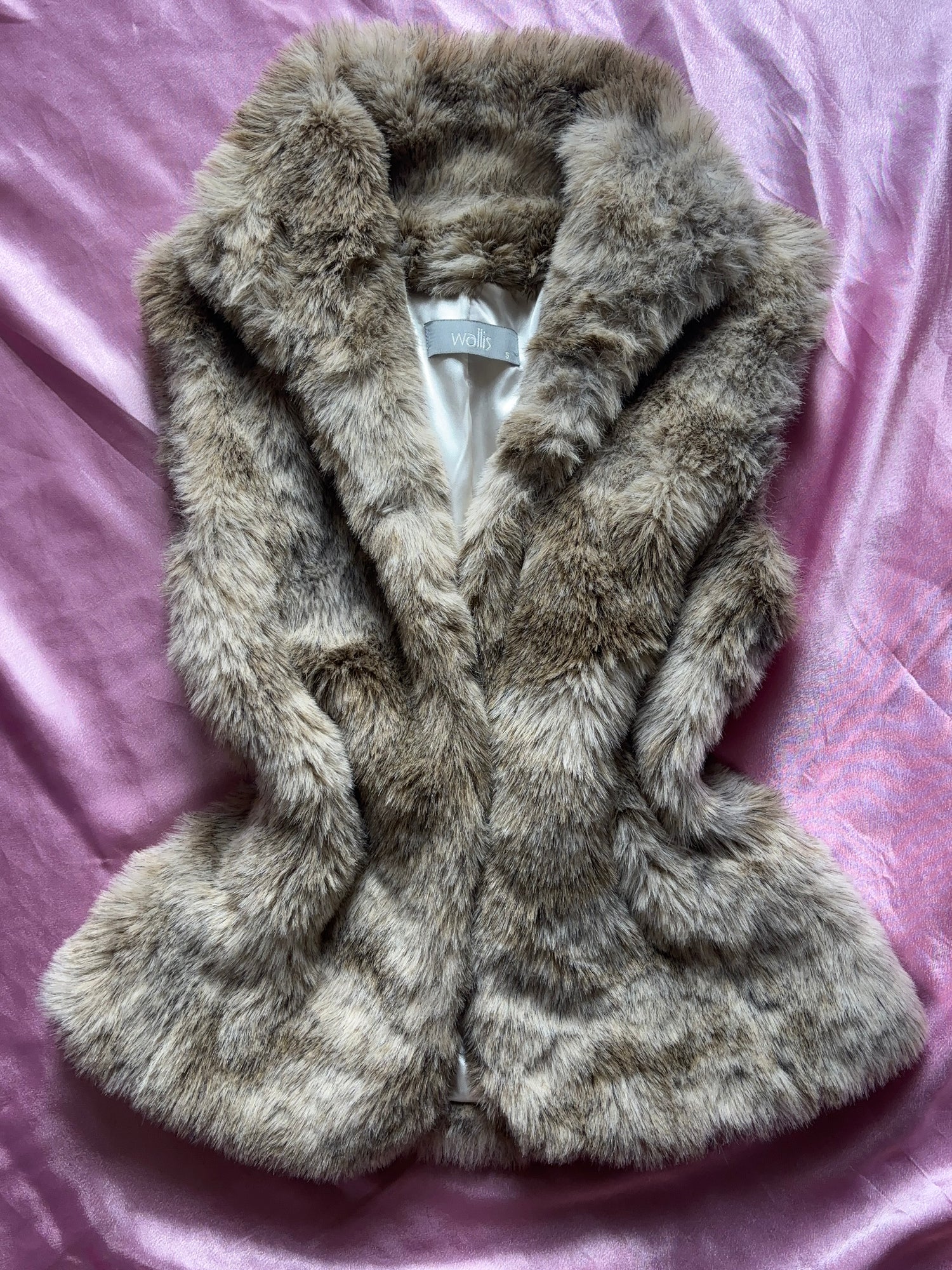 vintage Faux Fur Vest 2000s